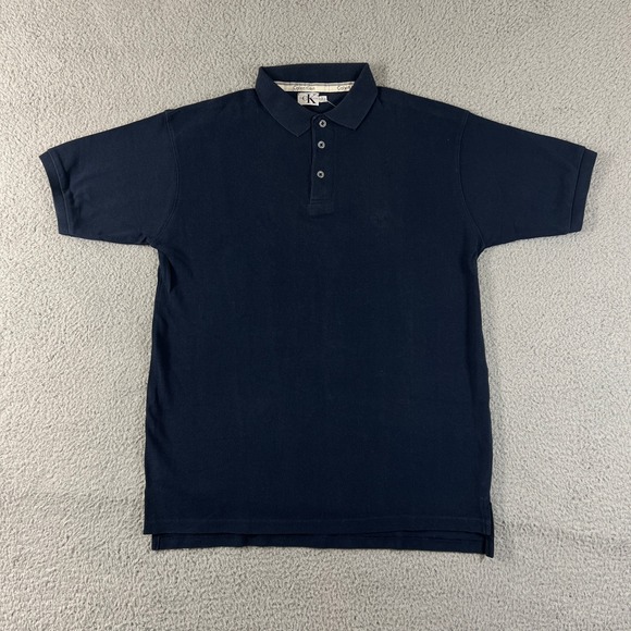 Calvin Klein Jeans Other - Calvin Klein Jeans Polo Shirt Mens L Navy Blue Classic Cotton Short Sleeve NWT